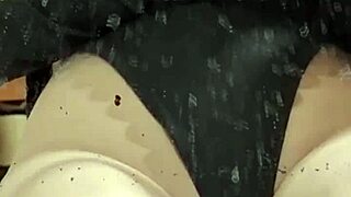 Elza Kom dominates in sexy nylon striptease