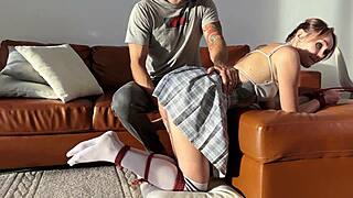 I Couldn't Resist Spanking Her Cute Teen Blonde Ass