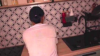 OMG, she didn’t even notice a stranger banging her bent over! Total taboo milf action 😱