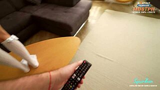 tiny stepsister got horny, squirted after hard pov banging