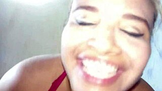 Full job to my boyfriend with huge tits and big pussy