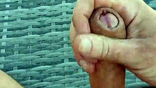 Amateur Guy Strokes Himself and Spills All Over His Stomach