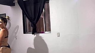 Painter Gets More Than Paint on Her While Working in the House, Taking It Hard in Every Hole