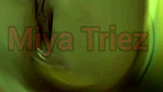 miya triez performs strip tease for cuckold humiliation