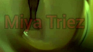 miya triez performs strip tease for cuckold humiliation