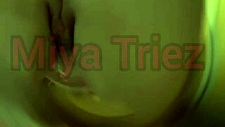 miya triez performs strip tease for cuckold humiliation