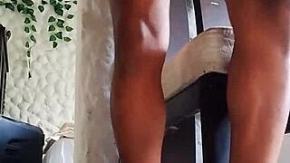 sexy brazilian housewife bangs hard with black cock friend