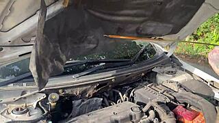 She cheated and let me bang her tight holes outdoors