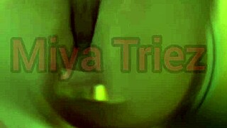 miya triez performs strip tease for cuckold humiliation