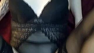 teen babe tries footjob in stockings for the first time, feels so naughty