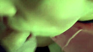 Hoodie Blonde Takes Wet Cumshot in Mouth