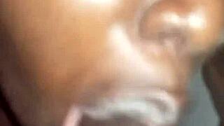 African teen sucking and throating sloppy dick like a pro. Damn, that compilation is raw!