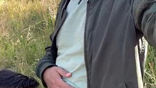 Mexican amateur enjoys sun forest and pleasure in gay encounter