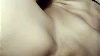 submissive slut gets trained hard, taking creampie in her big ass during homemade assfucking session.