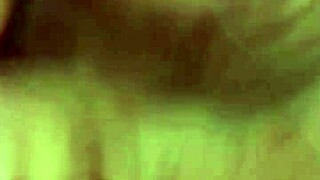 juanlatino cums on her face while she kneels, close-up action