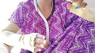 Horny Indian girl orgasms from bent over sex