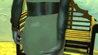 Flashing hot moves in public under Ibiza sun.