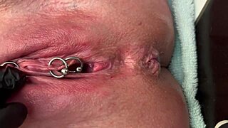 Pierced Clit Rubbed Hard in Latex Gloves Stream