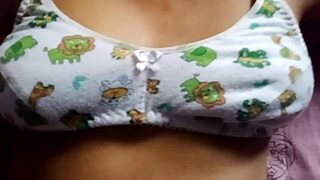 Desi Girl Shows Off Super Amazing Natural Boobs in Action