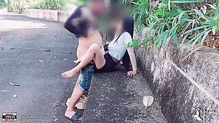 Student Bangs Girlfriend Publicly in Park Show