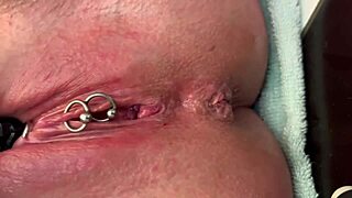 Pierced Clit Rubbed Hard in Latex Gloves Stream