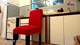 i caught my stepdad recording us fucking in the kitchen