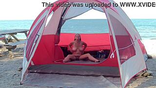 Wonna See the Guys Bang This Hot Beach Milf? Join Now!
