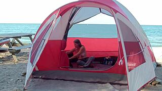 Wonna See the Guys Bang This Hot Beach Milf? Join Now!