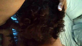 Curly couple shares homemade pov moments.