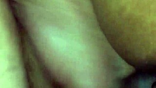 Wife in stockings bends over for intense doggy style fucking with deep penetration