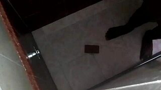 Spying on Hot Shower in Public Bathroom - PUSSY Peek!