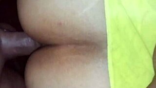 Wife in stockings bends over for intense doggy style fucking with deep penetration