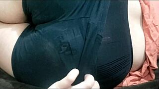 Yo, banging my bestie after gym in tight leggings! 💪