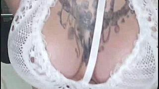 Ninfeta Rachell Miranda Guides Your Jerk-Off with Her Hot Brazilian Pussy in Lingerie.