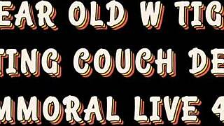 petite newbie kharlie stone getting muff diving and pounded by mark zane, cumshot blowjob