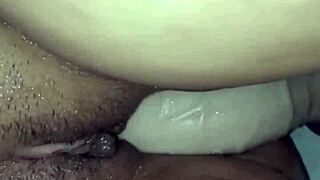 Cute young babe showering when neighbor sneaks in for a surprise