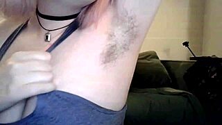 i'm stripping and showing off my hairy pussy and cumming