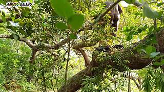 Homemade video of Adam and Eve licking, blowing, and anal fucking with big cocks