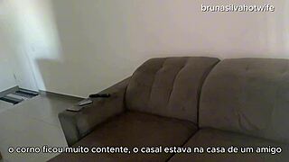 mulher casada ENRABADA hard while husband works - bruna silva hotwife