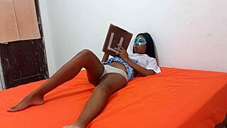 Mexican student skips class for homemade porn with tasty natural tits