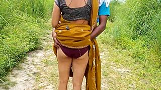 Man, my Indian wife’s village sex vid went viral, bent over for anal!