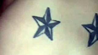 my redhead girlfriend rides me rough, her tattooed ass bouncing hard every time