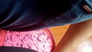 neighbor exercises in common area