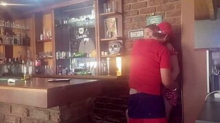 brunette milf takes it hard from behind