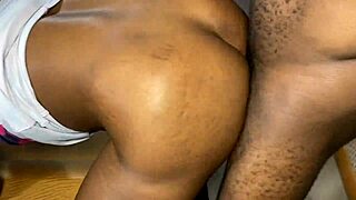 Chubby Maid Bent Over Desk for Oga’s Long Cock in Doggy Action.