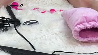 I gave her an amazing oil massage, then fucked her pussy and asshole with glass dildo so hard she loved it