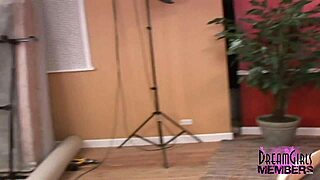 autumn rams vibrator in her snatch bent over and cums hard