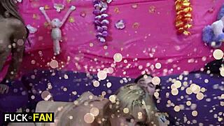 Samantha, Nikki, and Siri Shine at Curvy Party