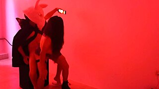 Halloween Nightclub Interview With Latina Roommate Using Rabbit Toy