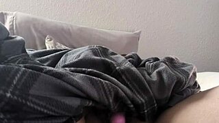 Me enjoying time with my vibrator in the bedroom